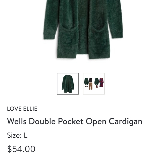 Wells double pocket open cardigan - Picture 2 of 2